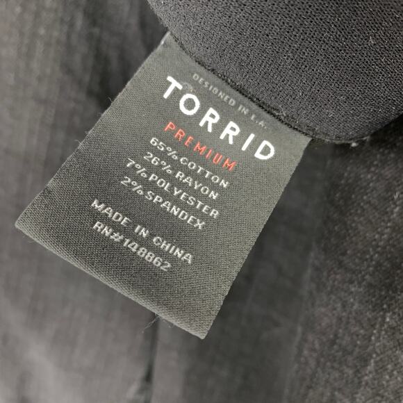 Torrid Bombshell Skinny Jeans Womens Size 20 Regular Premium Stretch Black Wash - Picture 6 of 7